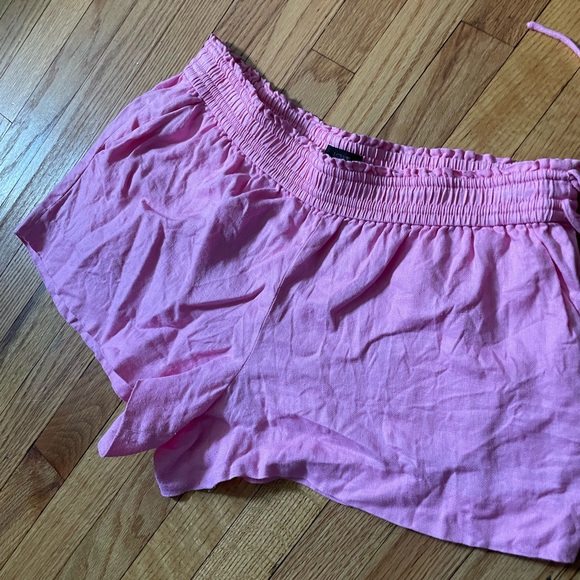 ✅Linen Drawstring Relax Elastic Tie Bubblegum pullover colorful coquette coastal - Picture 3 of 7